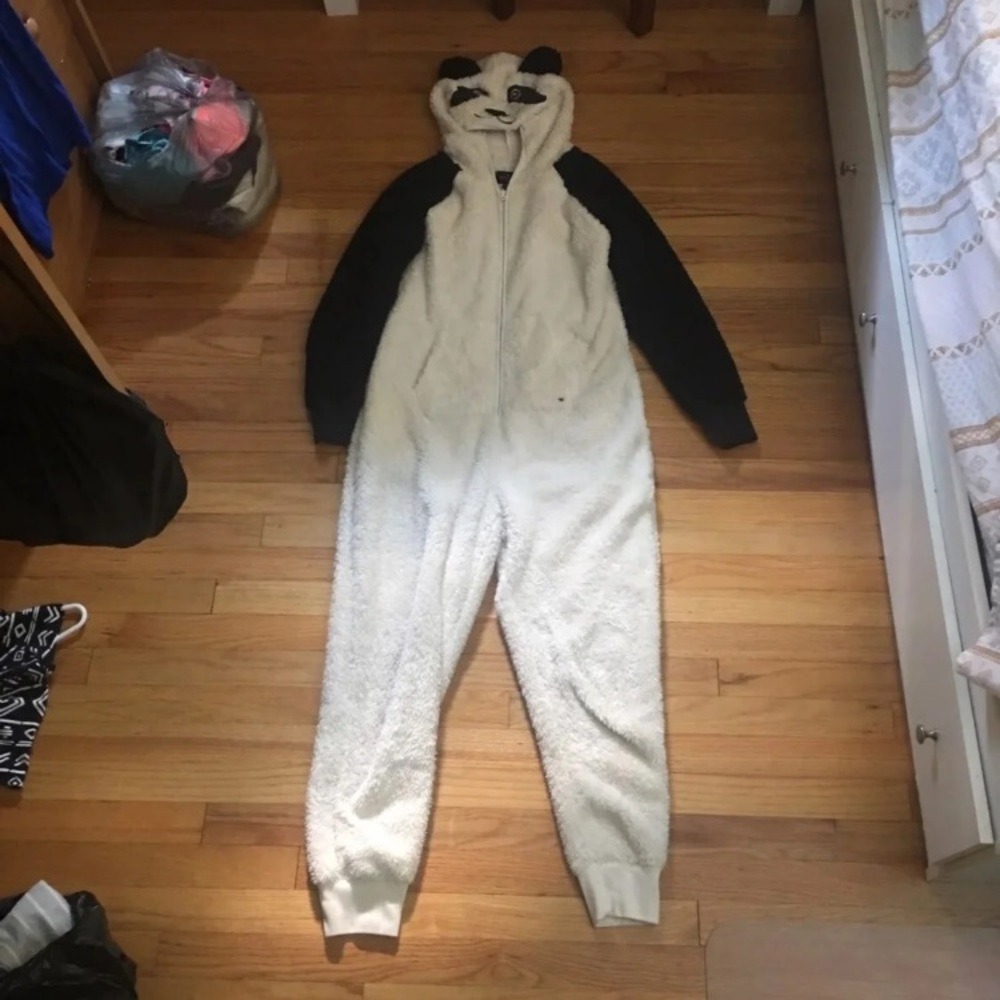 Adult panda onesie